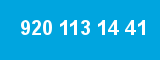 920 113 14 41 920 113 14 41
